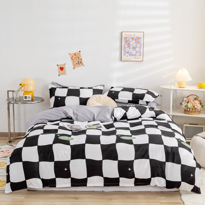 Juego de funda nórdica de algodón floral: decoración personalizada para dormitorio de niña - España