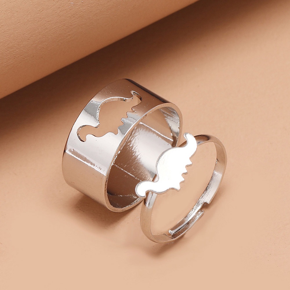 Juego De Anillos Abiertos Ajustables De Dinosaurio Plateado Dorado 2 Unidades Vintage Animal Pareja Joyeria Mujeres Ninas Shopee Colombia