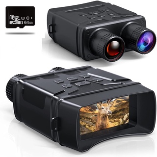 Gafas monoculares de visión nocturna, 1080P HD infrarrojo 5X zoom digital  telescopio de caza, monoculares de visión nocturna digital infrarroja para