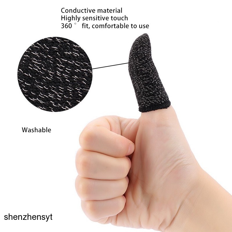 Guantes De Dedo Para Juegos Móviles – Fibra De Vidrio Tejida 24 Pines, Transpirables Y Delgados