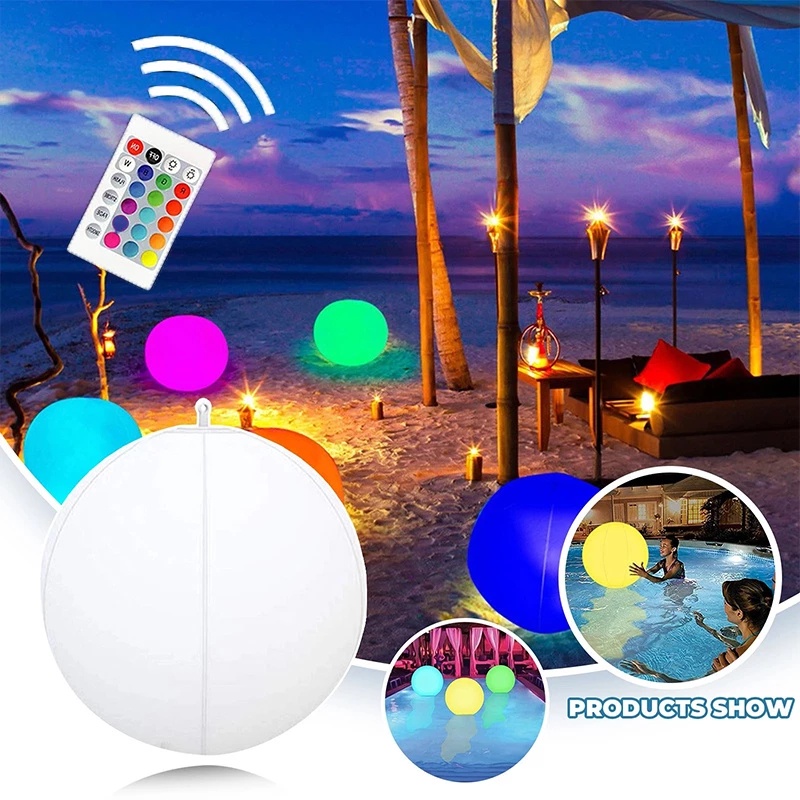 led-playa-brillante-bola-inflable-pvc-control-remoto-iluminaci-n-globo
