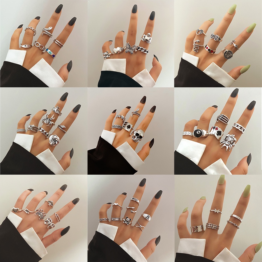 Set de anillos para todos los dedos hotsell