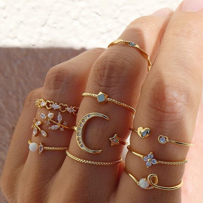 Anillos para best sale niñas de oro