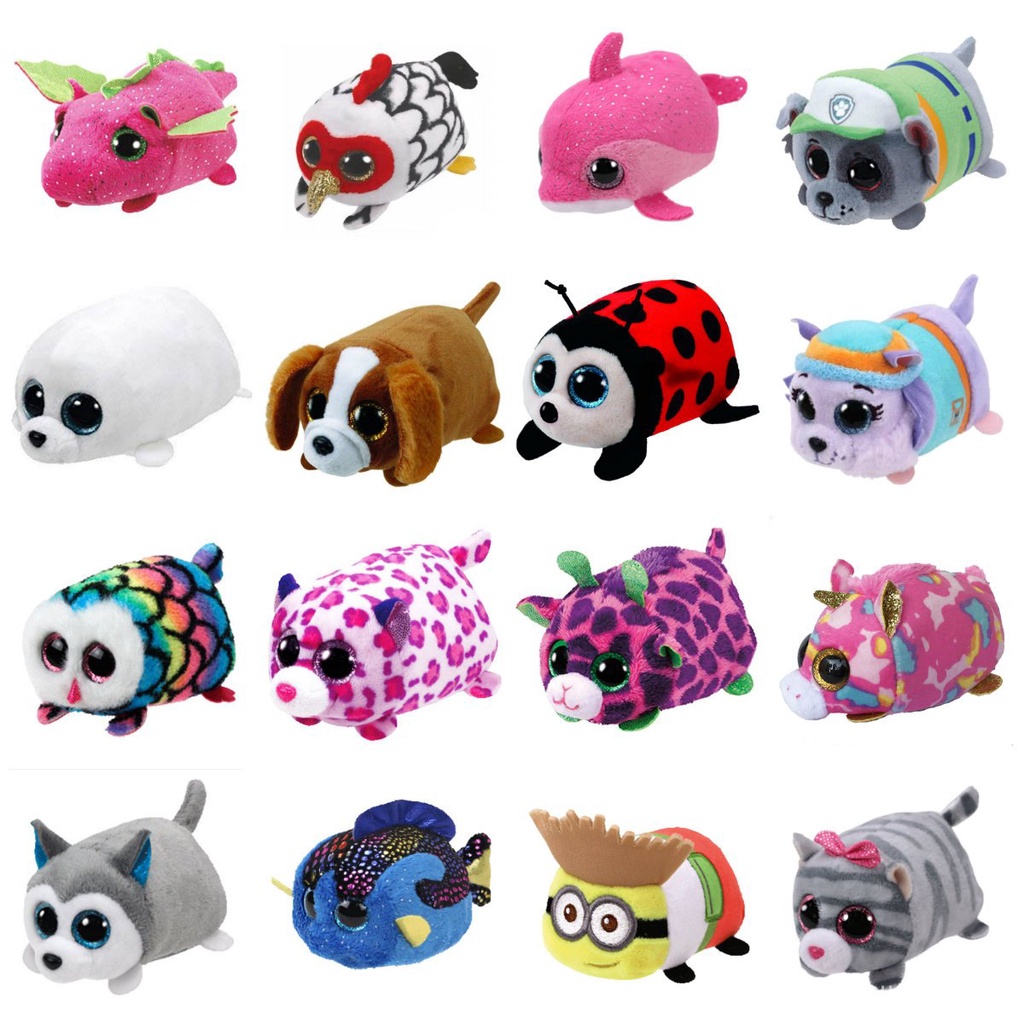 48h Envío:ty beanie mini dolls screen wipe animal Peluche Muñecas  Dinosaurio Mariquita Sello Unicornio Conejo Niños Regalo De Navidad Juguete  10cm