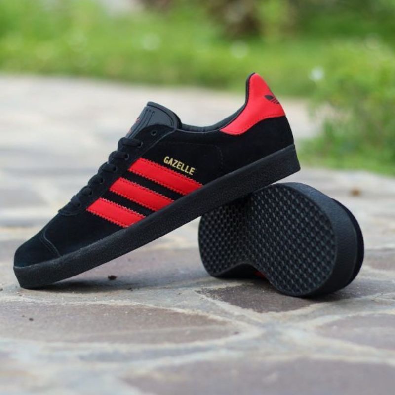 Adidas gazelle 2024 gris con rojo