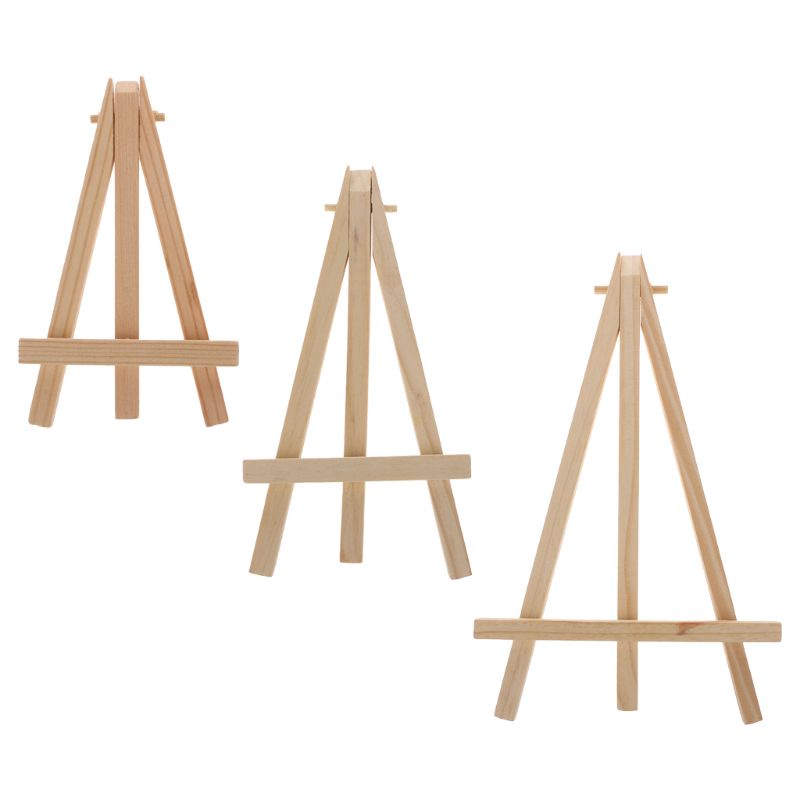 Mini Caballetes De Madera Para Mesa - 20 Piezas De 16 Cm - Ajustables, Para Tarjetas, Fotos, Menús - Decoración Para Bodas Y Fiestas