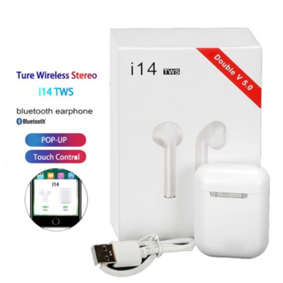 I14 Mini aud fonos Tws inal mbricos Bluetooth binaurales cargador deportivo Bluetooth