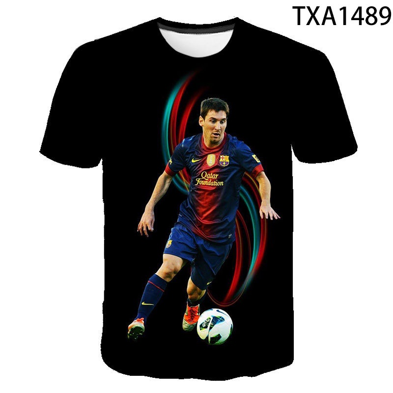 Fútbol Club Barcelona Lionel Andr S Messi Camiseta 3D Impresión Casual ...