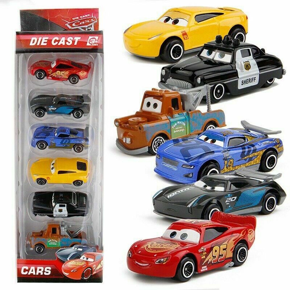 Disney-coches Pixar Cars 3 2 de alta calidad para niños, coches de dibujos  animados de