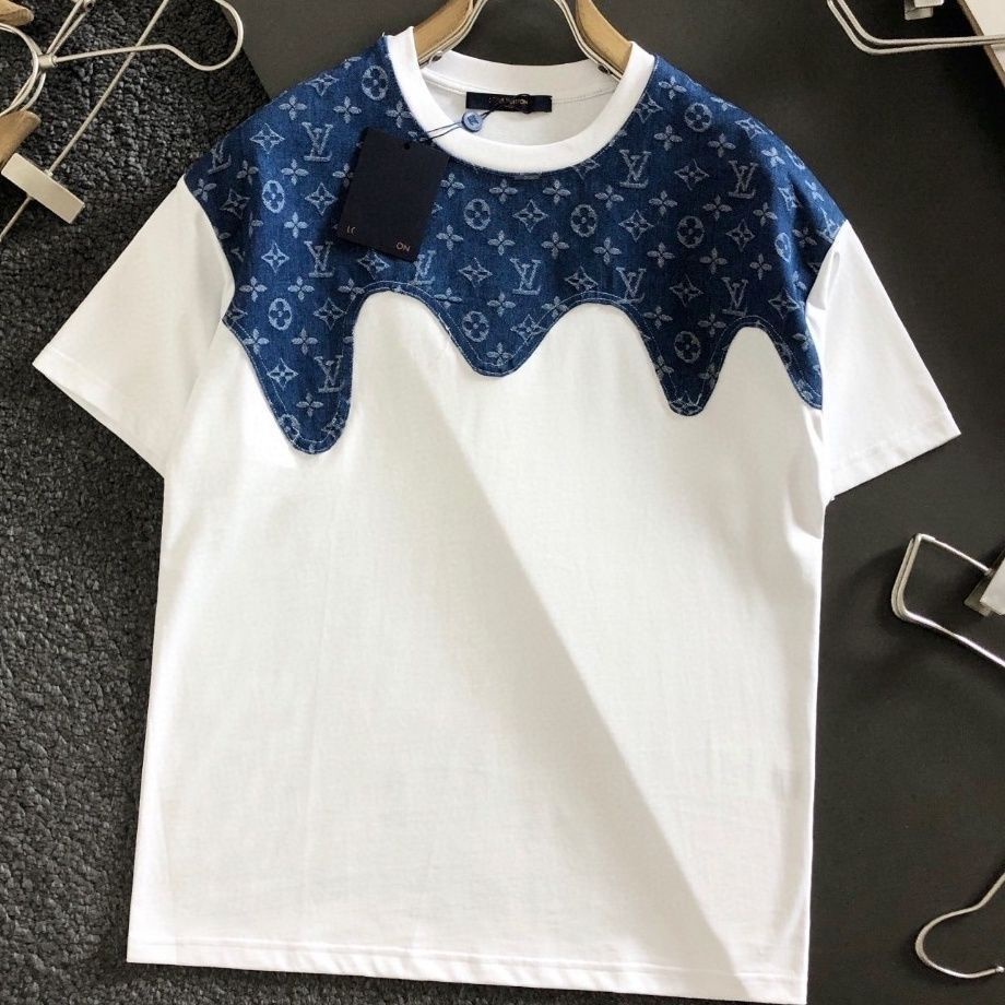 Camiseta LOUIS VUITTON Bordado De Algod n Puro Cuello Redondo De