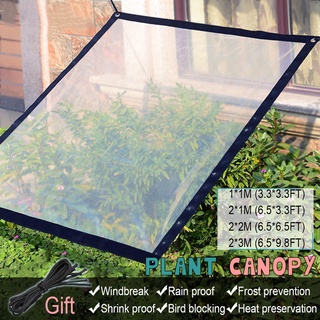Paño impermeable transparente impermeable paño grueso lona impermeable PVC  balcón plástico tela de lluvia lona protector solar (color : transparente