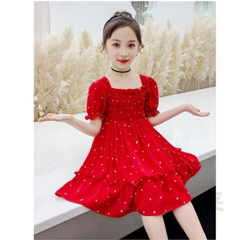 Vestido rojo para best sale niña de 3 años