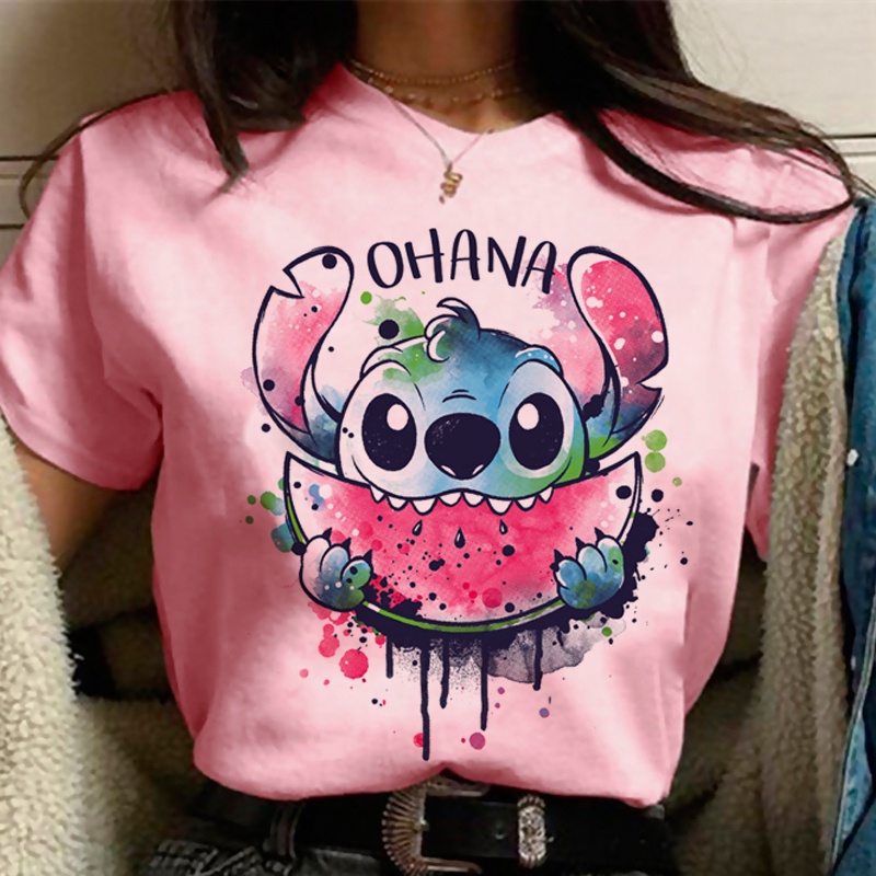 Dibujos Animados Blusas De Stitch Kawaii Lilo Stitch Camiseta