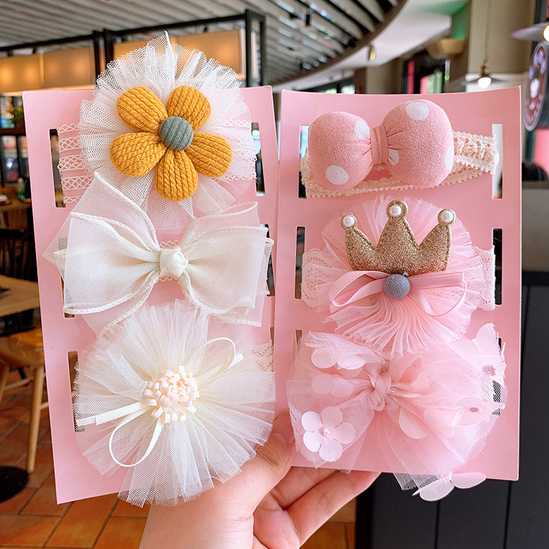 Boutique - Banda de goma con lazo para cabello, para bebé y niña