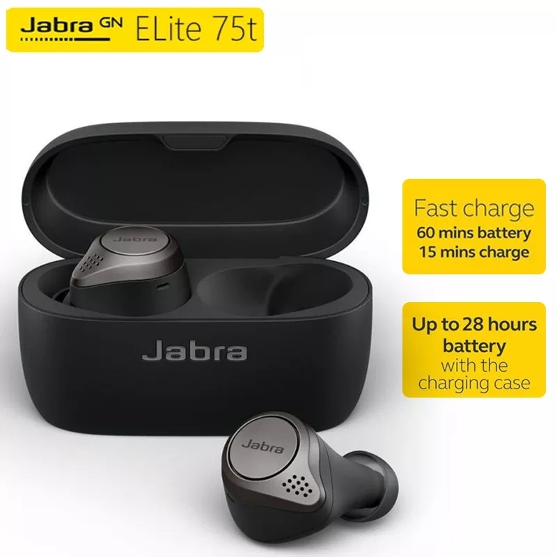 Jabra Elite 75t Auriculares Inal mbricos True Wireless Para Las Mejores Llamadas Inal mbricas Verdaderas Y Experiencia Musical