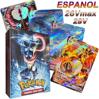 Cartas Pokemon En Español Carta Nueva Llegada VMAX Holográfico Brillante  Juego De Castellano Juguete De Los Niños