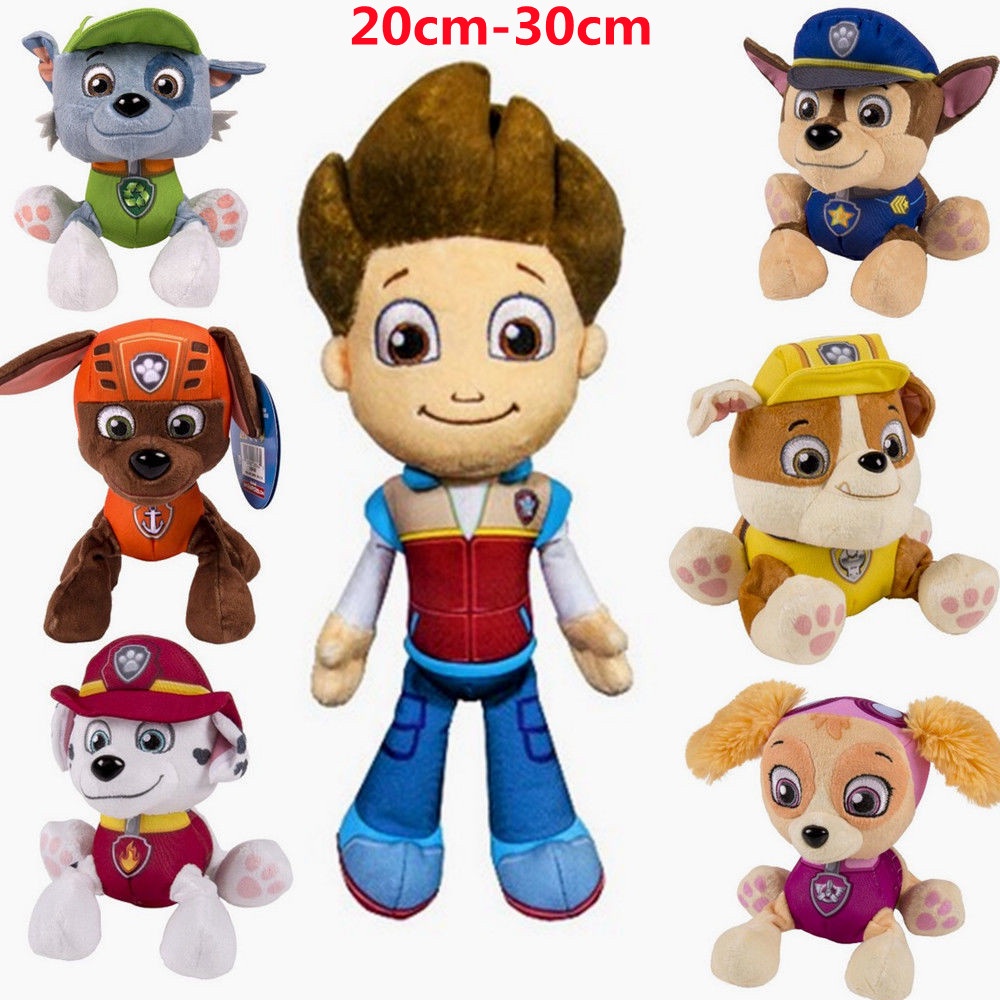 Paw Patrol Muñeca De Peluche Ryder Chase Marshall De Dibujos