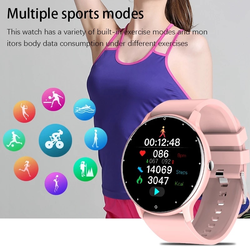 LIGE reloj inteligente Full Touch Fitness Tracker Bluetooth Call Smart  Watch Lady