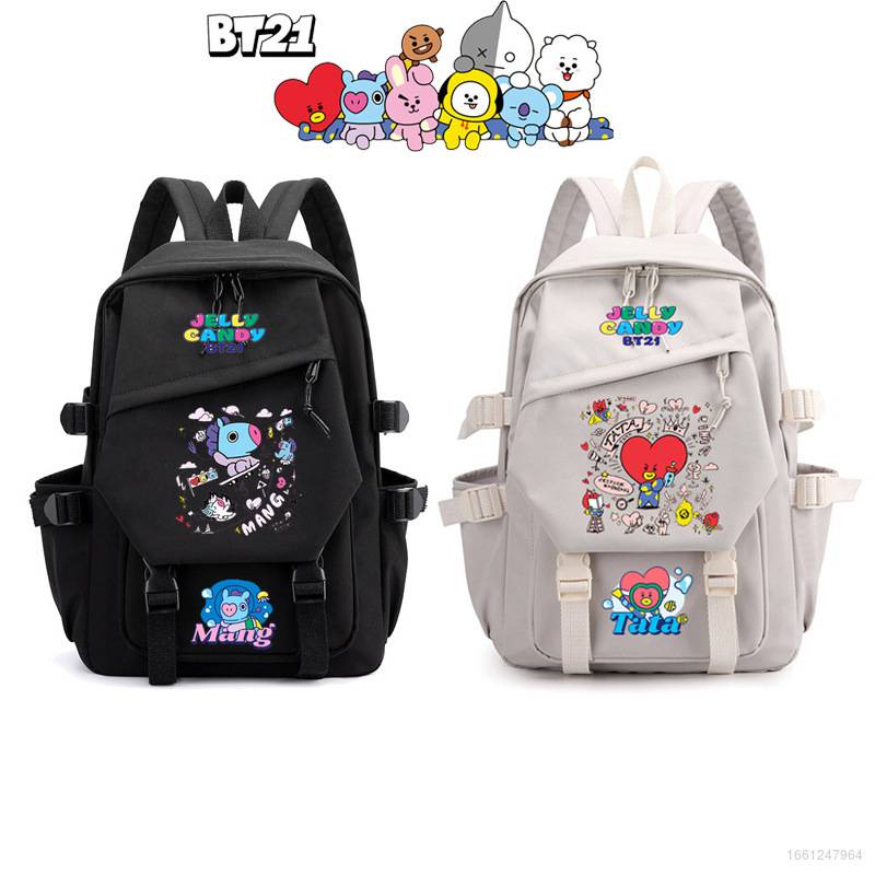 GALA BTS BT21 Mochila Regalo Escolar Para Ninos Bolsa De Ordenador Portatil De Gran Capacidad Viaje Al Aire Libre Shopee Colombia