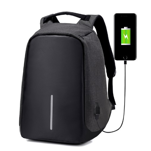 Mochila antirrobo mochila para portatil cargador USB para hombre