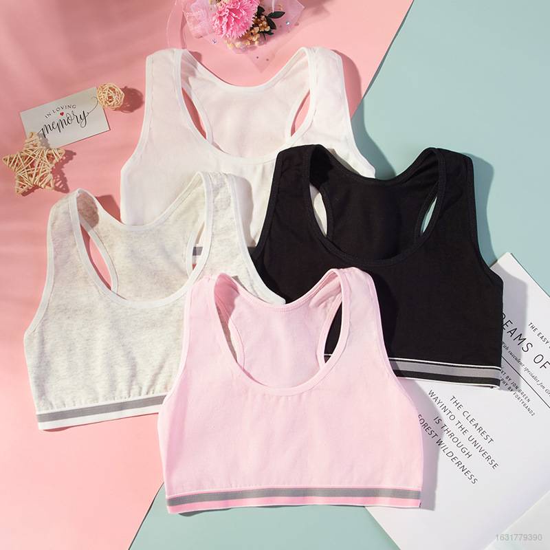 GRE4 11-18 Años Sujetador Para Niña Niños bralette tops Chaleco Aprendizaje  Niñas Ropa Interior Período De Desarrollo