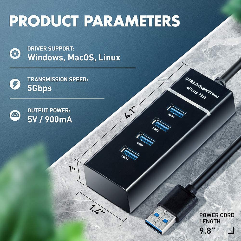 Hub Usb Uno Para Cuatro Expansiones 3.0 Usb Multiconector De Alta ...