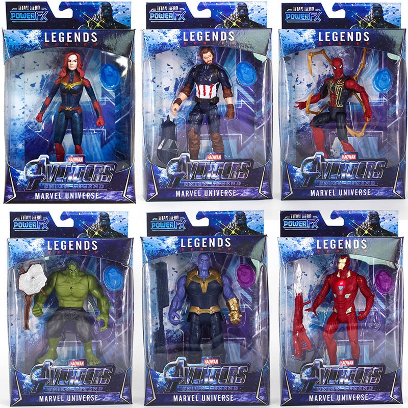 Figuras de acción de los vengadores de Marvel, juguetes para niños, Hulk,  Spiderman, Thanos, Pantera Negra, viuda, Venom, 30cm Fivean unisex