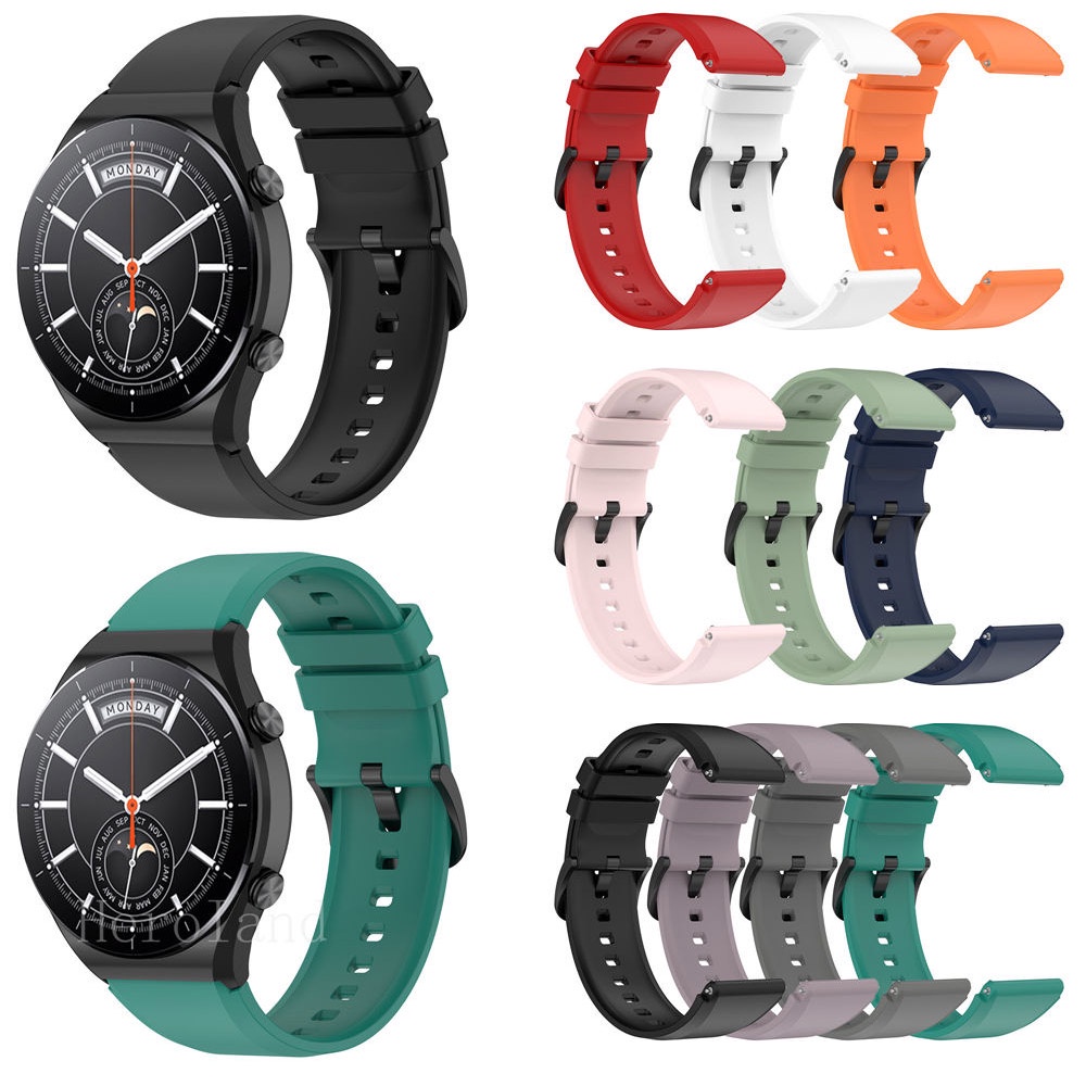 Para Xiaomi MI Watch Color 22mm Correa de reloj de silicona con