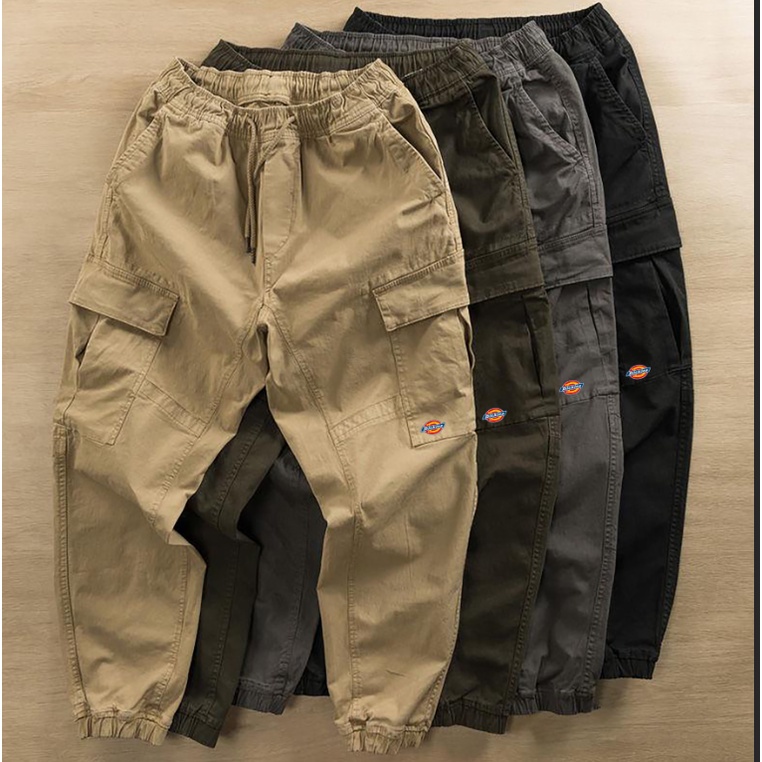 DICKIES Pantalones Sueltos Para Hombres Con Cordon Pierna Monos Tendencia Al Aire Libre Lavado retro Caqui casual Textura Shopee Colombia