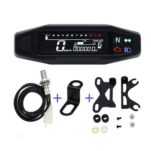 Yamaha YBR 125 Speedometer Odometer - DC12V LCD Digital Gauge Replacement