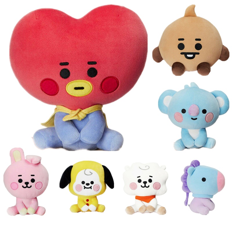 Kpop BTS BT21 Peluche Animales De Muñeca Sentado Lindo Regalo