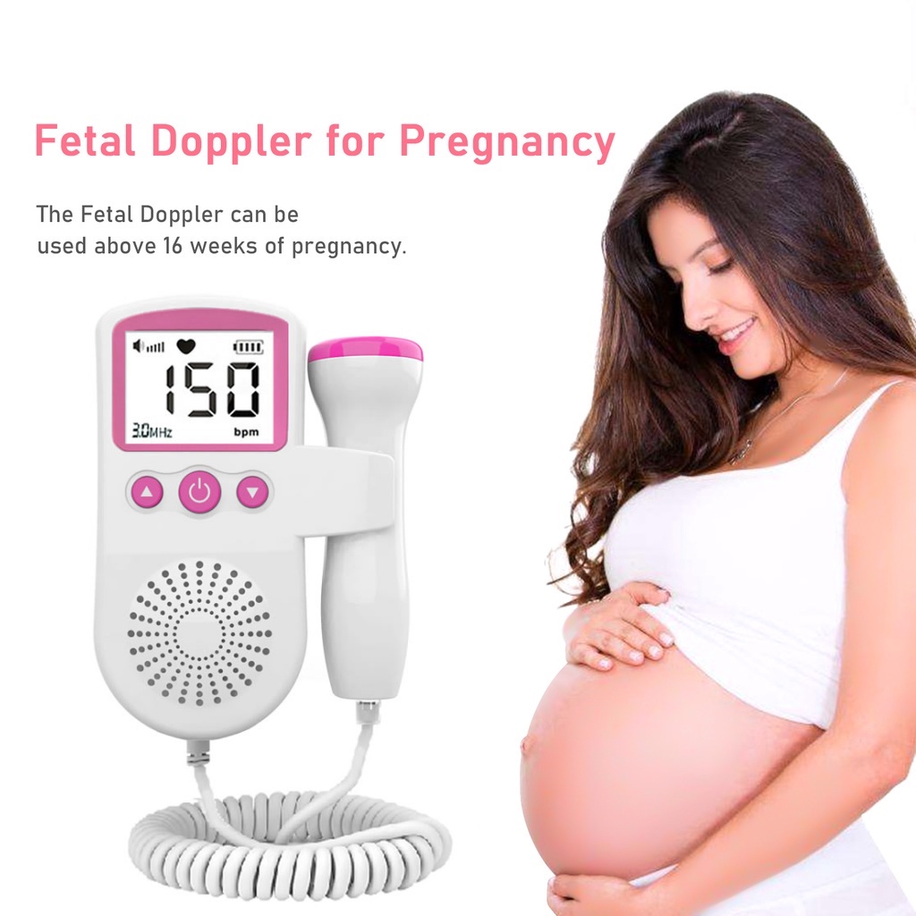Fetal Doppler bebé latido voz El embarazo Monitor cardíaco