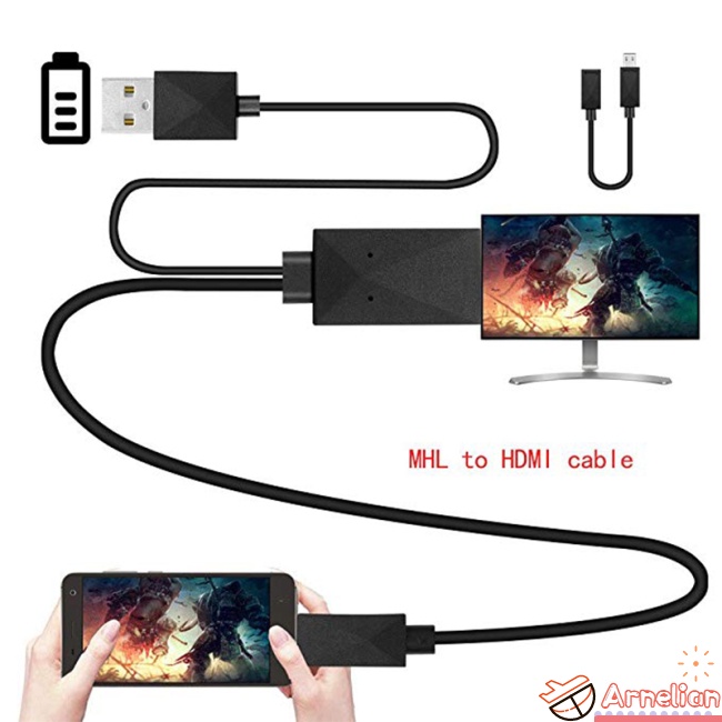 Cable Adaptador Micro Usb Hdmi 1080p Para Teléfonos Samsung