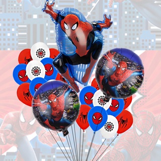 Decoración con globos spiderman  Fiesta de spiderman decoracion, Arte  feliz cumpleaños, Globos