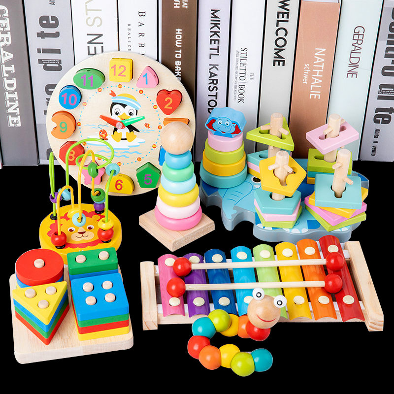 Juguetes Educativos De Madera Para Ninos De Aprendizaje Temprano Montessori Bloques De Construccion 0 3 Anos De Cuentas De Bebe Alrededor De Los De 6 12 Meses De Iniciacion De 1 2 Edad Shopee Colombia