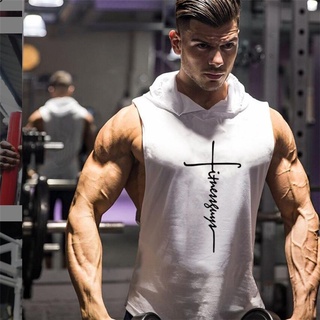 Camiseta de algodón para hombre, ropa de gimnasio y fitness, chaleco sin  mangas para culturismo, singlets de músculo Hombre para entrenamiento