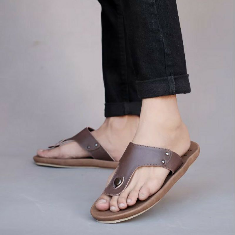 Chanclas para best sale vestir hombre