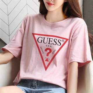 Camiseta De Mujer ummer Moda Guess Tees Camisas Para O-Cuello Manga Corta  Ropa Femenina | Shopee Colombia