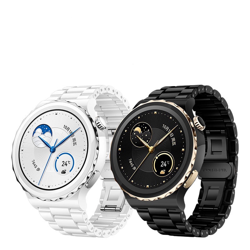Correa acero Huawei Watch GT 3 46mm (negro) 