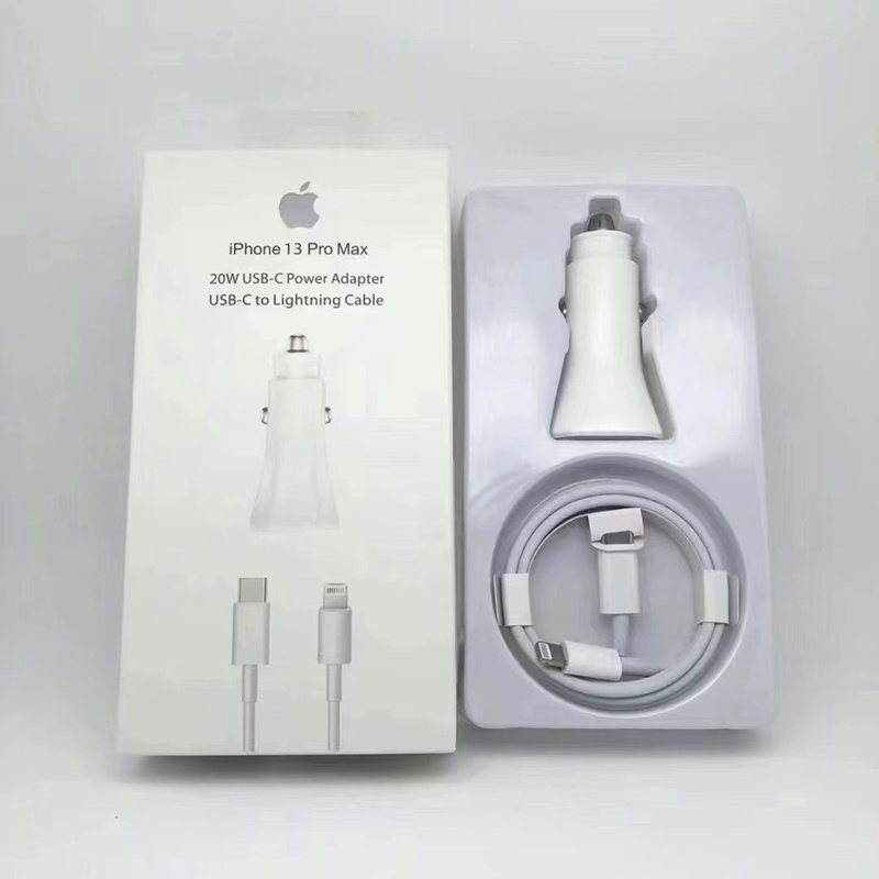 Original 20W PD Adaptador De Alimentación Cargador De Coche Para Apple  iPhone 13 12 Pro Max Mini USB-C Rápido Tipo