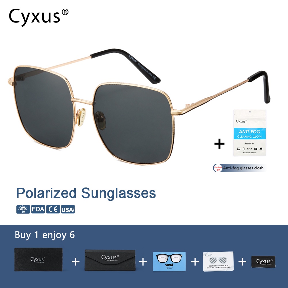 Cyxus Lentes de Sol Hombres, Lentes Piloto Hombres y Mujeres