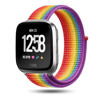 Correa de nailon tejida para Fitbit Versa 2 / Versa 1/Versa Lite, pulsera  de reloj para