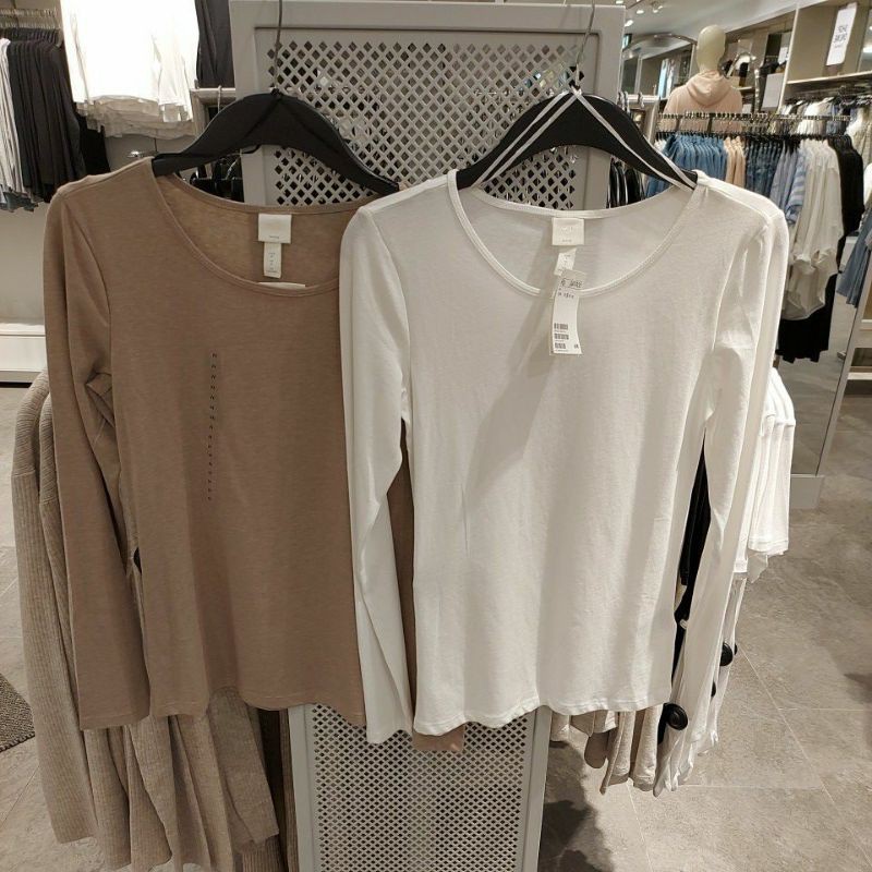 H&m camiseta blanca online mujer