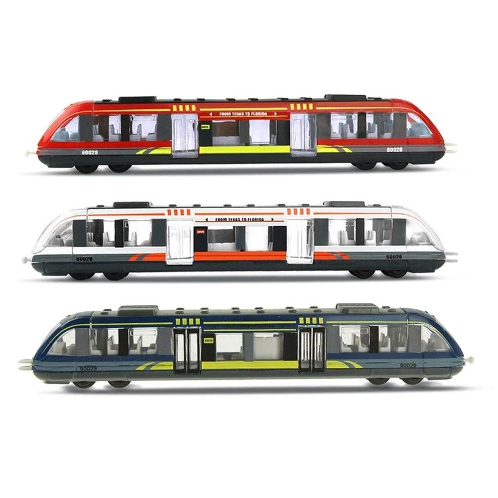 Tren De Juguete De Aleación – Metro Simulación Deslizante – Coches Conectables – 3 Colores Disponibles – Regalo Educativo Para Niños +3 Años