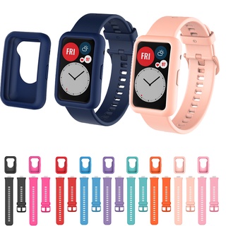 Banda de silicona para Huawei Watch Fit Correa Smartwatch Accesorios  Reemplazo Pulsera de muñeca Correa Huawei Watch Fit 2 Correa azul Gris 01