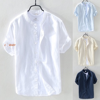 Camisa Corta A Rayas Con Botones Para Hombre Blusa De Verano Moda Masculina  Lujo