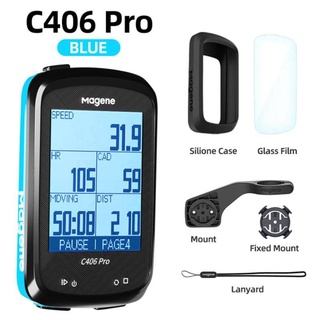 Magene Computadora de bicicleta C406 con soporte, impermeable GPS Ciclismo  Computador, Monitor de bicicleta de carretera inteligente inalámbrico