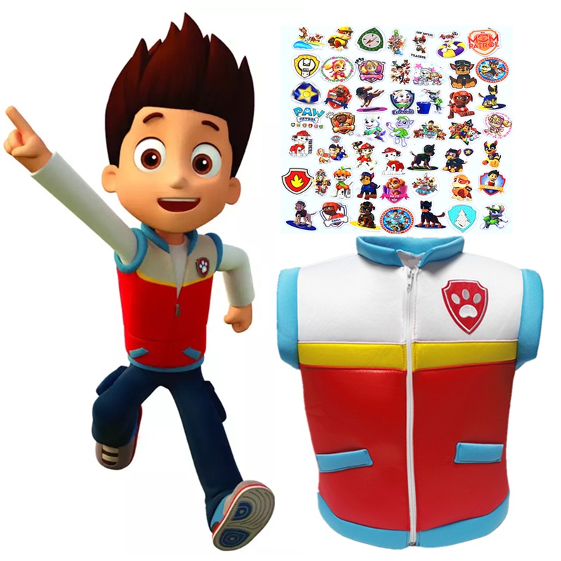 Paw Patrol Chaleco Ryder De Patrulla Canina Disfraz De Cosplay Para Ninos Y Ninas Con 50 Pegatinas De Juguete Relojes De Cumpleanos Shopee Colombia