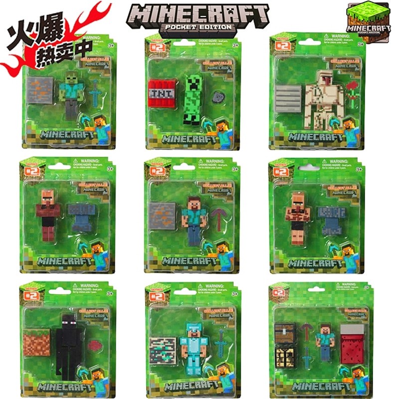 Juego Minecraft Juguetes Colorido Creativo Enredo Steve Figura De