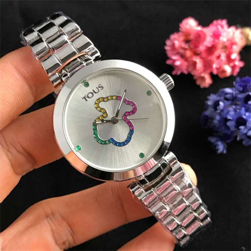 Autentico Reloj Tous Lindo Acero Inoxidable Oso Mujer Shopee Colombia